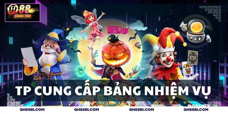 TP cung cấp bảng nhiệm vụ tặng thưởng